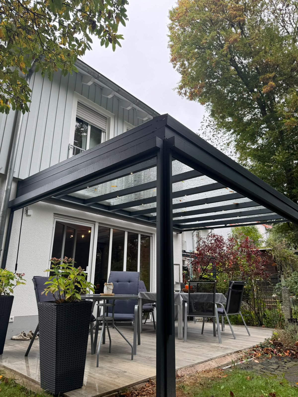Terrassendach Glas + Unterglasmarkise